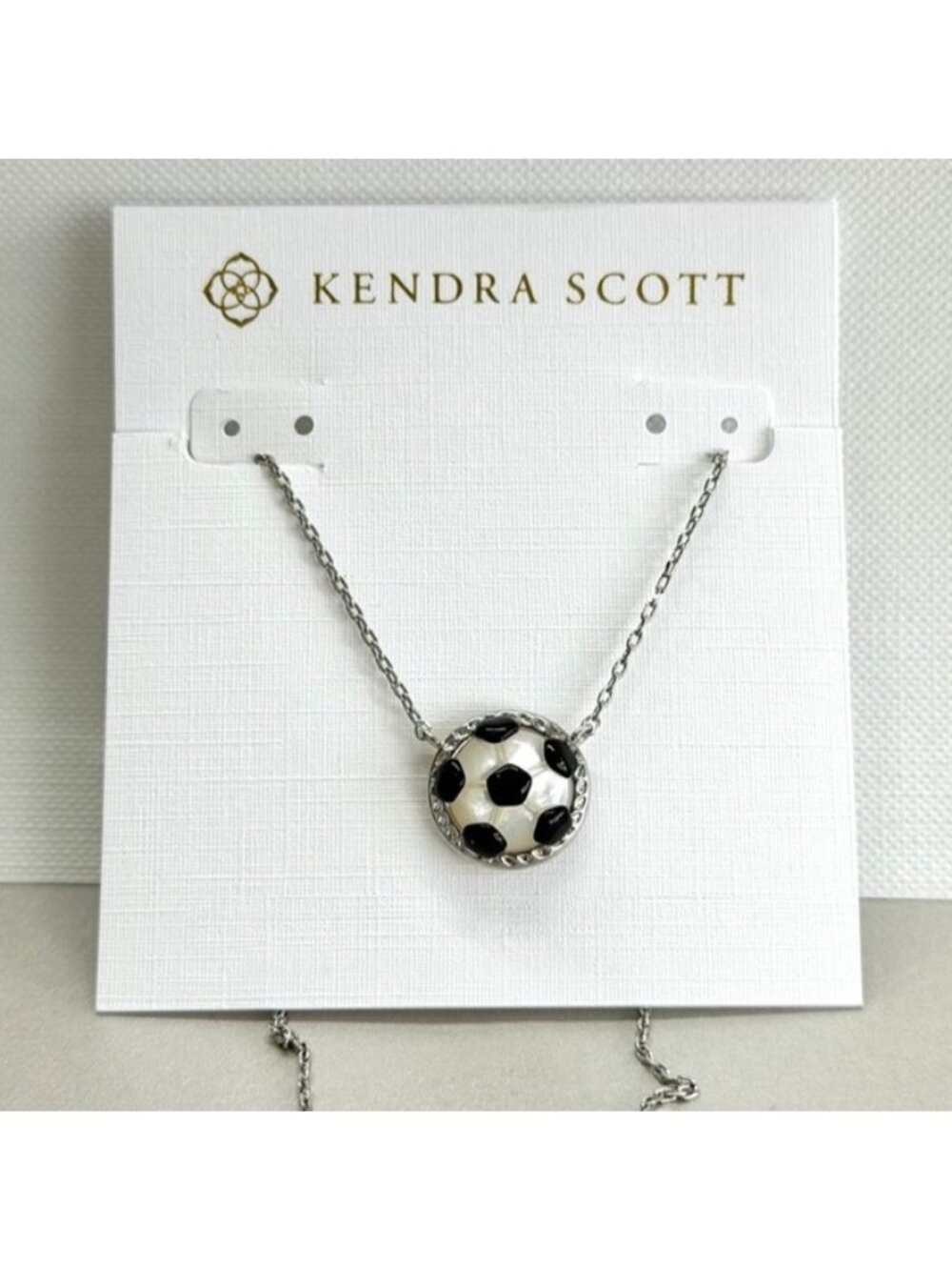 Kendra Scott Soccer Silver Pendant Necklace